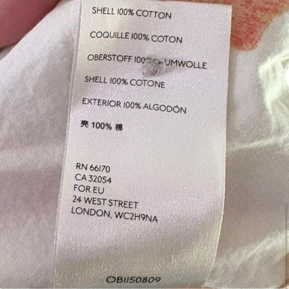 Anthropologie Crisanta Floral Poplin Print Size XL Buttondown Cotton Boho Travel - Picture 9 of 10